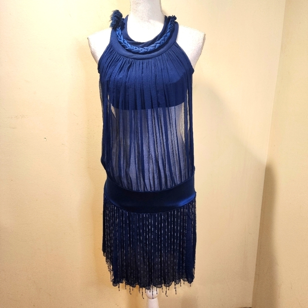 Gem & Deluxe Navy Blue Dancer Costume Dress size M